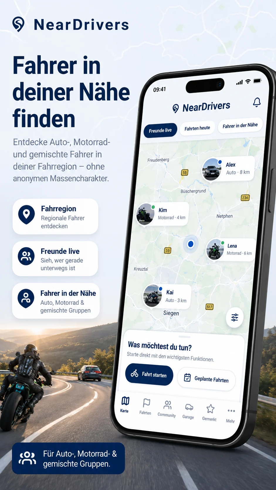 Fahrer in deiner Nähe finden
