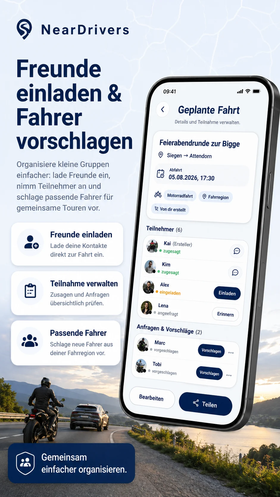 Freunde einladen